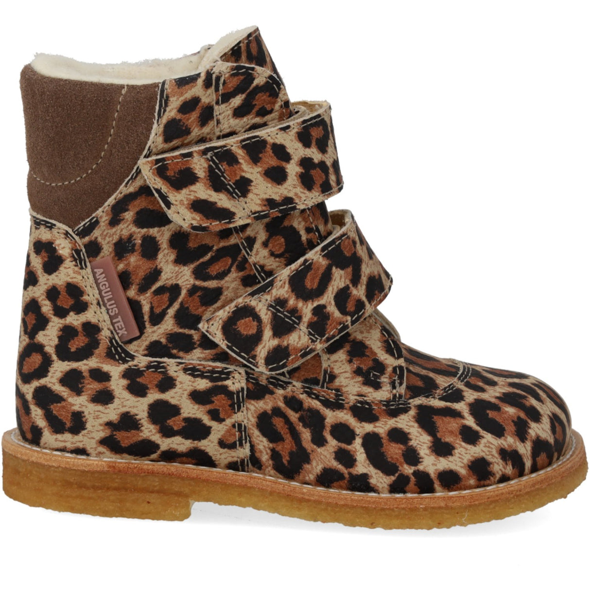 Angulus Beige Leo/Taupe TEX Känga med kardborreknäppning