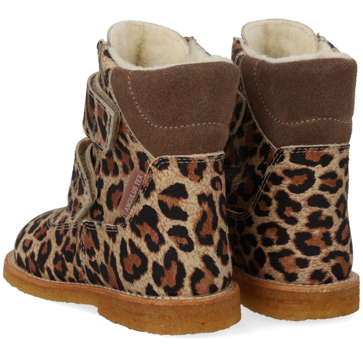 Angulus Beige Leo/Taupe TEX Känga med kardborreknäppning