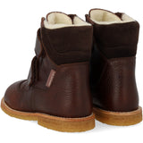 Angulus Mörkbrun/Mörkbrun TEX-känga med kardborrestängning