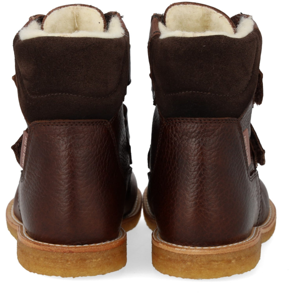 Angulus Mörkbrun/Mörkbrun TEX-känga med kardborrestängning