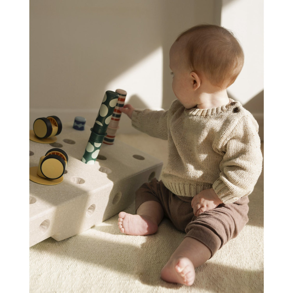 MODU Sand Grey / Honey Yellow Baby Motoriksæt