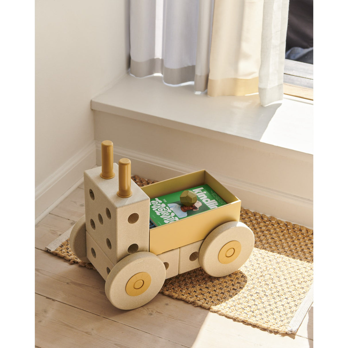 MODU Sand Grey / Honey Yellow 3-i-1 Baby Walker