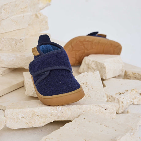 Bisgaard Navy Barefoot Basic Home Skor