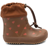 Bisgaard Chocolate Heartbeat Baby Thermo Rubber Rubber Stövlar