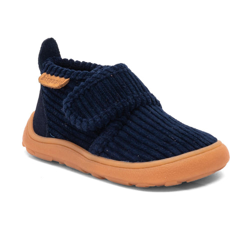 Bisgaard Navy Corduroy Barefoot Basic Home Skor
