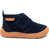 Bisgaard Navy Corduroy Barefoot Basic Home Skor
