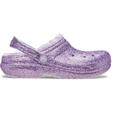 Crocs Purple Moon Classic Lined Chunky Glitter