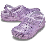 Crocs Purple Moon Classic Lined Chunky Glitter