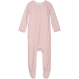 Serendipity Coral/Offwhite Baby Dräkt Stripe