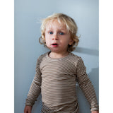 Serendipity Almond/Offwhite Slim Blus Stripe