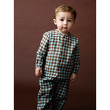 Serendipity Coffee Checks Baby Brushed Skjorta