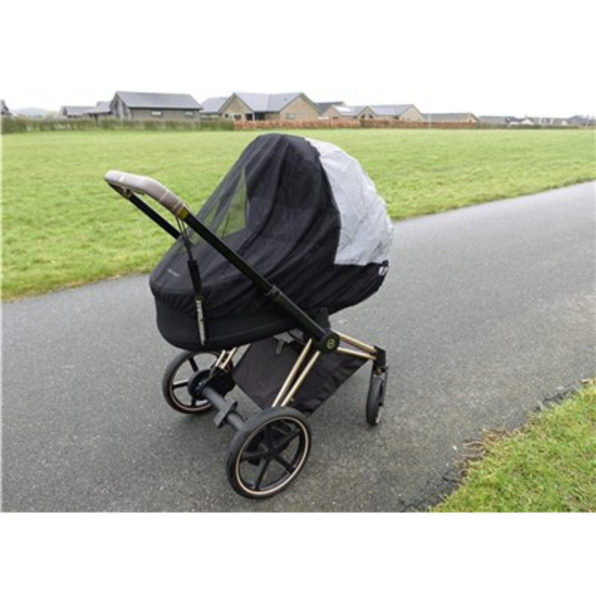 BabyDan Super Safe Rain Cover – Barnevogn, Black, 100 Cm.