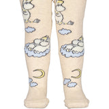 MarMar Tights Jacquard Beige Mel. Moomin Strumpbyxar Jacquard