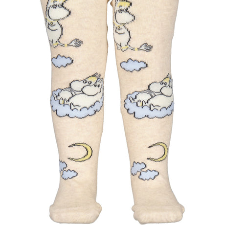 MarMar Tights Jacquard Beige Mel. Moomin Strumpbyxar Jacquard