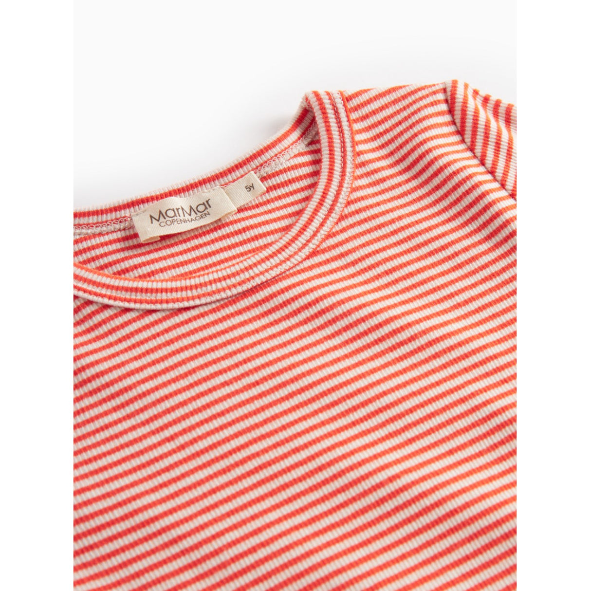 MarMar Modal Fine Rib Red Stripe Tani Blus