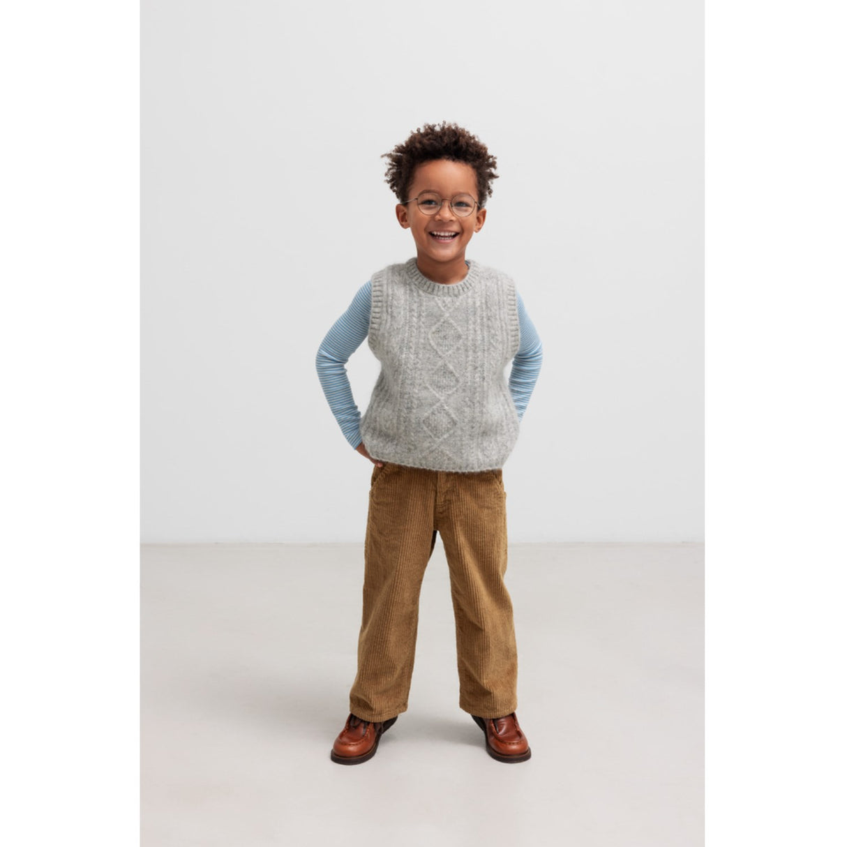 MarMar Modal Fine Rib Blue Stripe Tani Blus