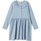 MarMar Modal Fine Rib Blue Stripe Dama LS Klänning