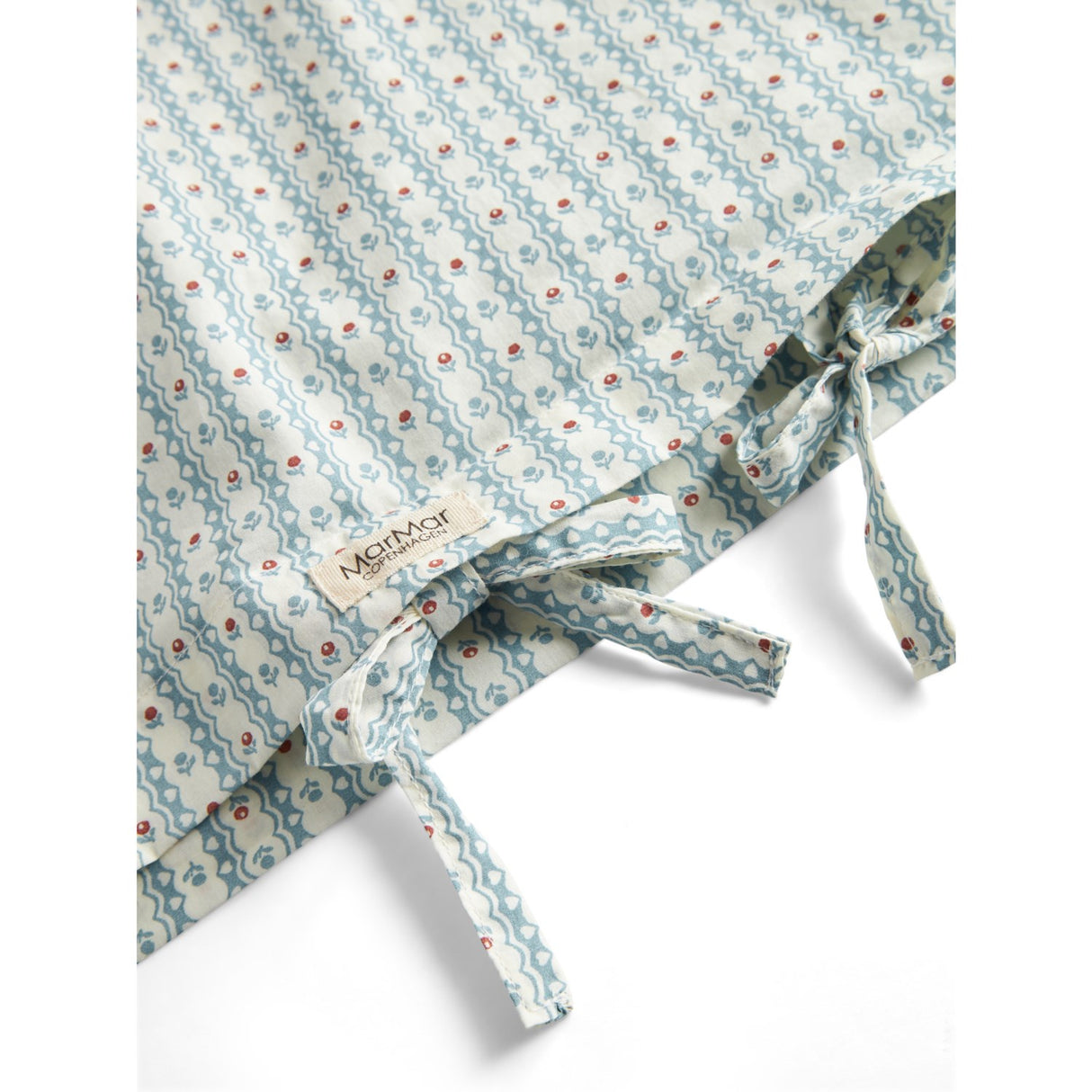 MarMar Crispy Poplin Acc Floral Stripe Säng Linne