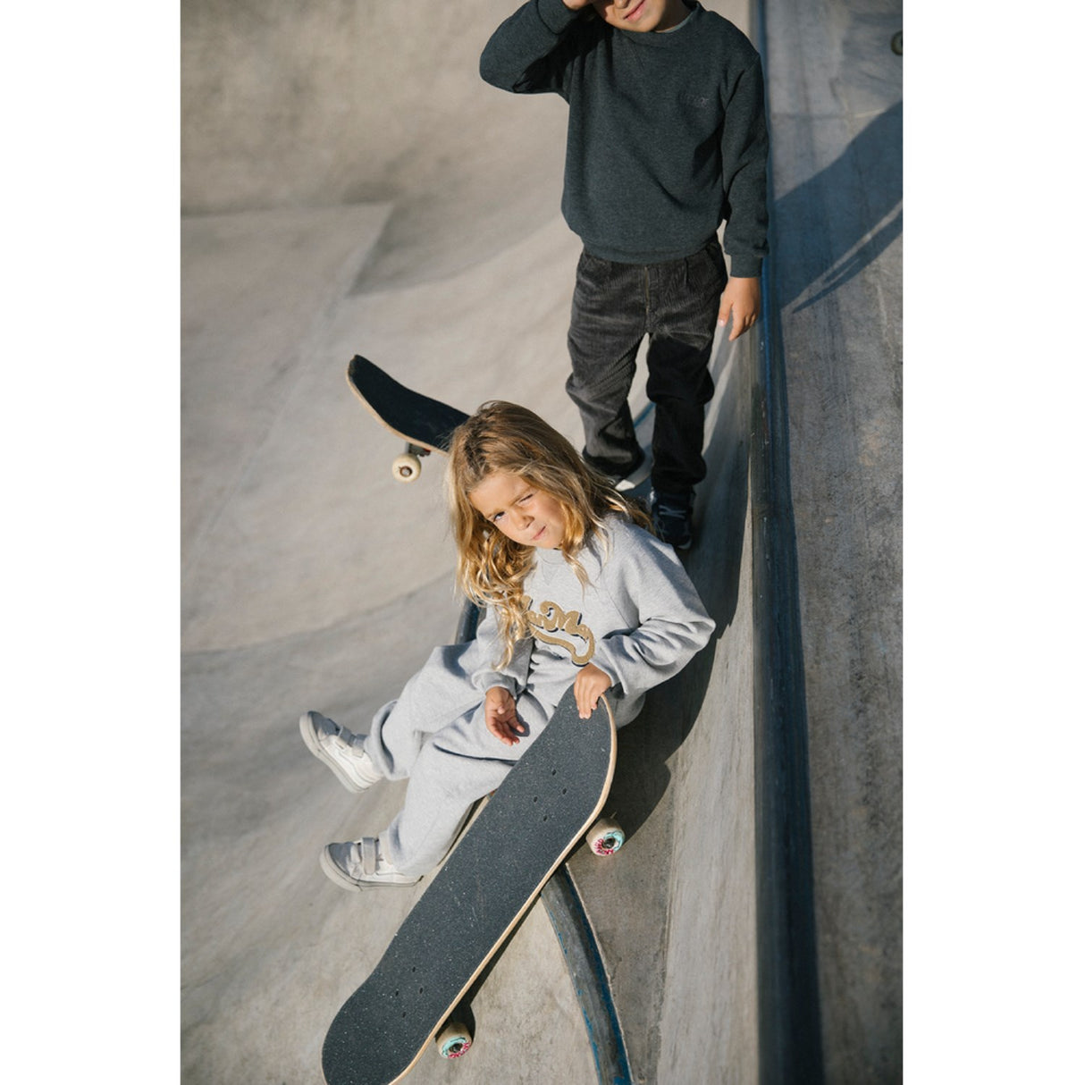 MarMar Double Jersey Light Grey Melange Pelon Byxor