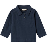 MarMar Chambray Dark Blue Stripe Tovas Blus