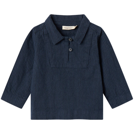 MarMar Chambray Dark Blue Stripe Tovas Blus