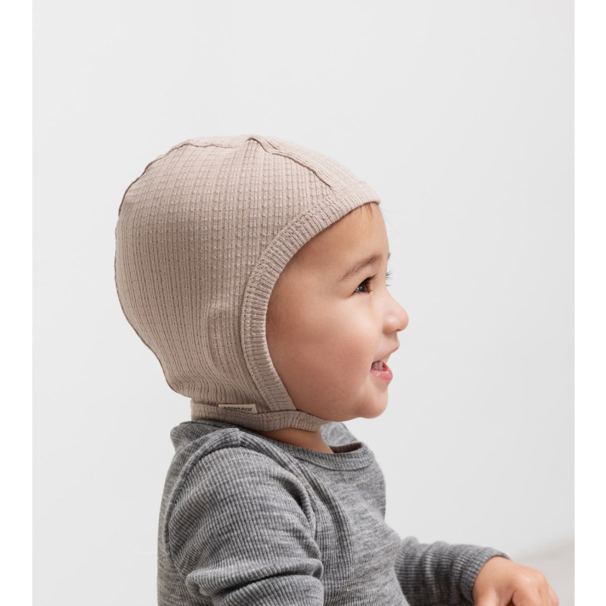 MarMar Modal Pointelle Rib Soft Beige Mössa