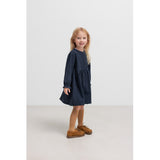 MarMar Chambray Dark Blue Stripe Dagmara Scallop Klänning