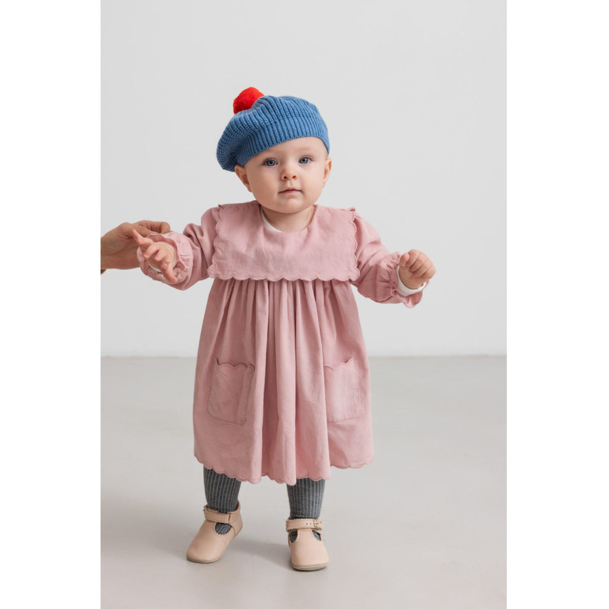 MarMar Fine Cord Soft Berry Dulle Klänning