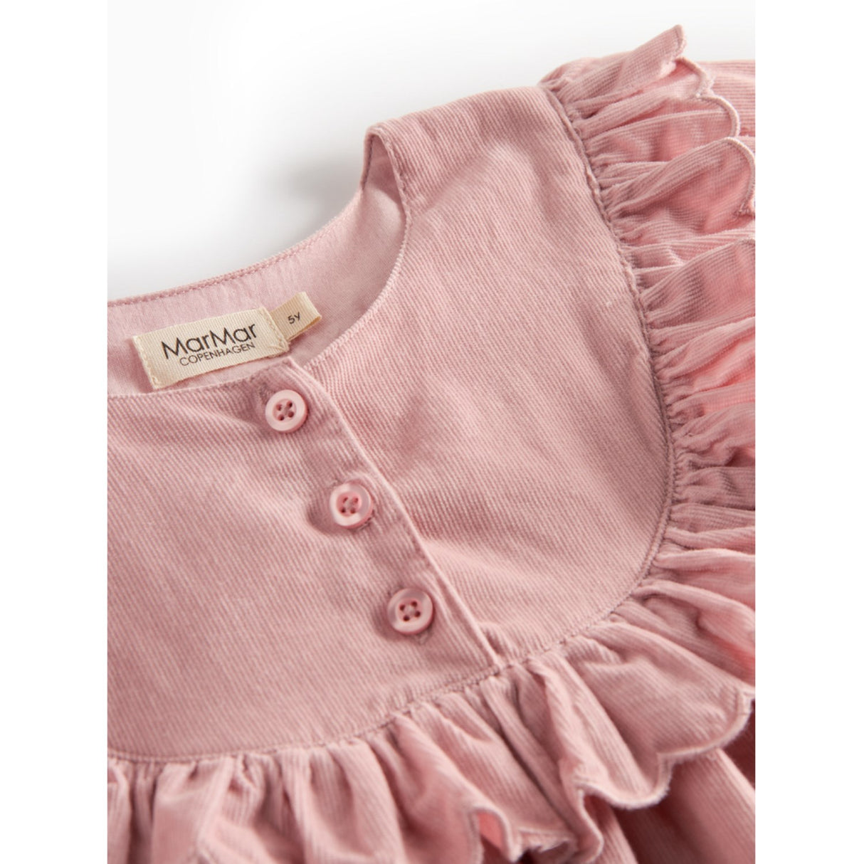 MarMar Fine Cord Soft Berry Delina LS Klänning