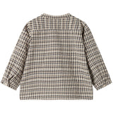 MarMar Seersucker Check Pilot Navy Check Totoro Skjorta