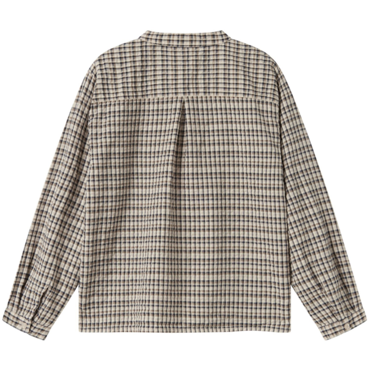 MarMar Seersucker Check Pilot Navy Check Tokyo Skjorta