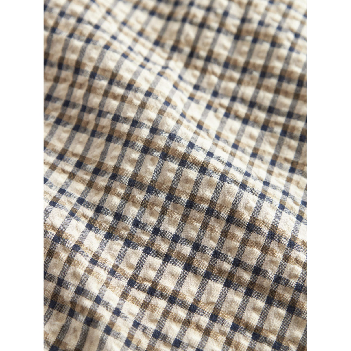 MarMar Seersucker Check Pilot Navy Check Airo Halsduk