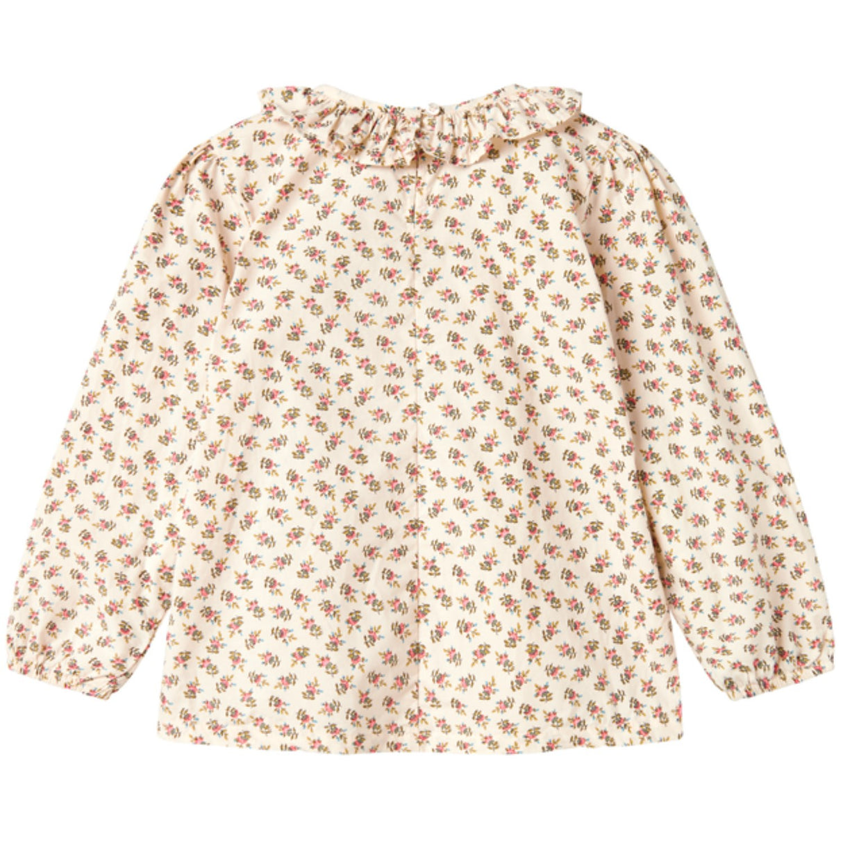 MarMar Poplin Japanese Flower Talsa LS Blus