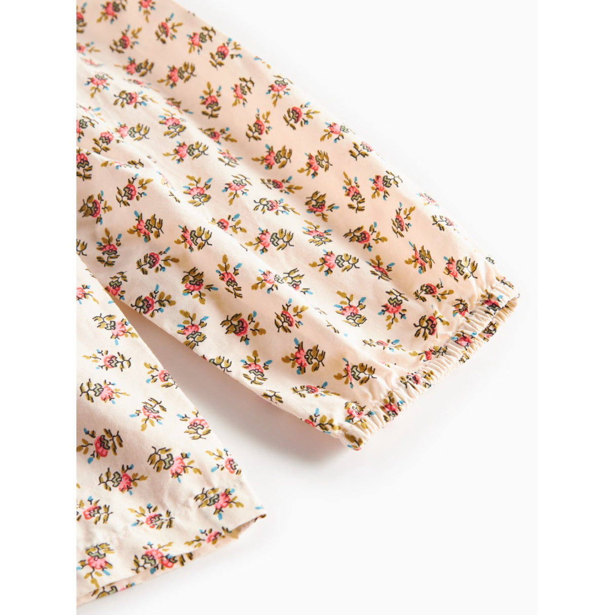 MarMar Poplin Japanese Flower Talsa LS Blus