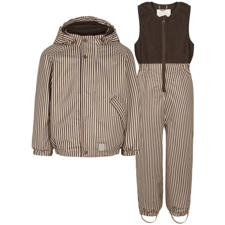 MarMar Rainwear Fleece Brown Stripe Obo Sett