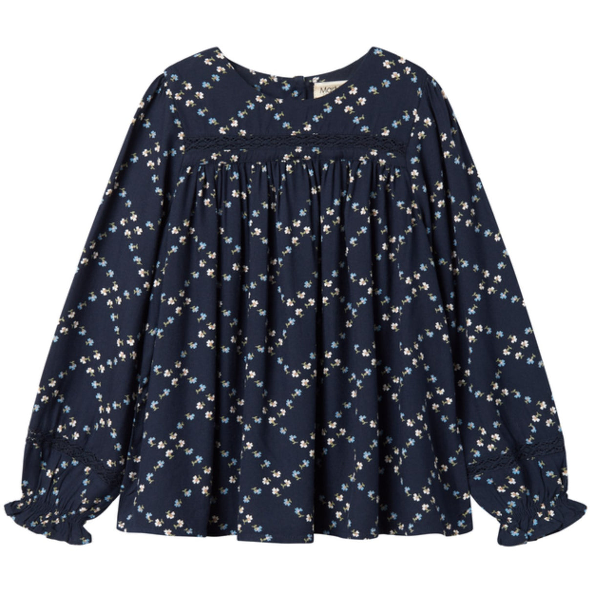 MarMar Viscose Twill French Flower Tuka LS Blus