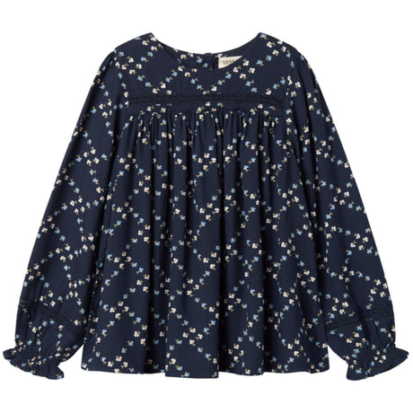 MarMar Viscose Twill French Flower Tuka LS Blus