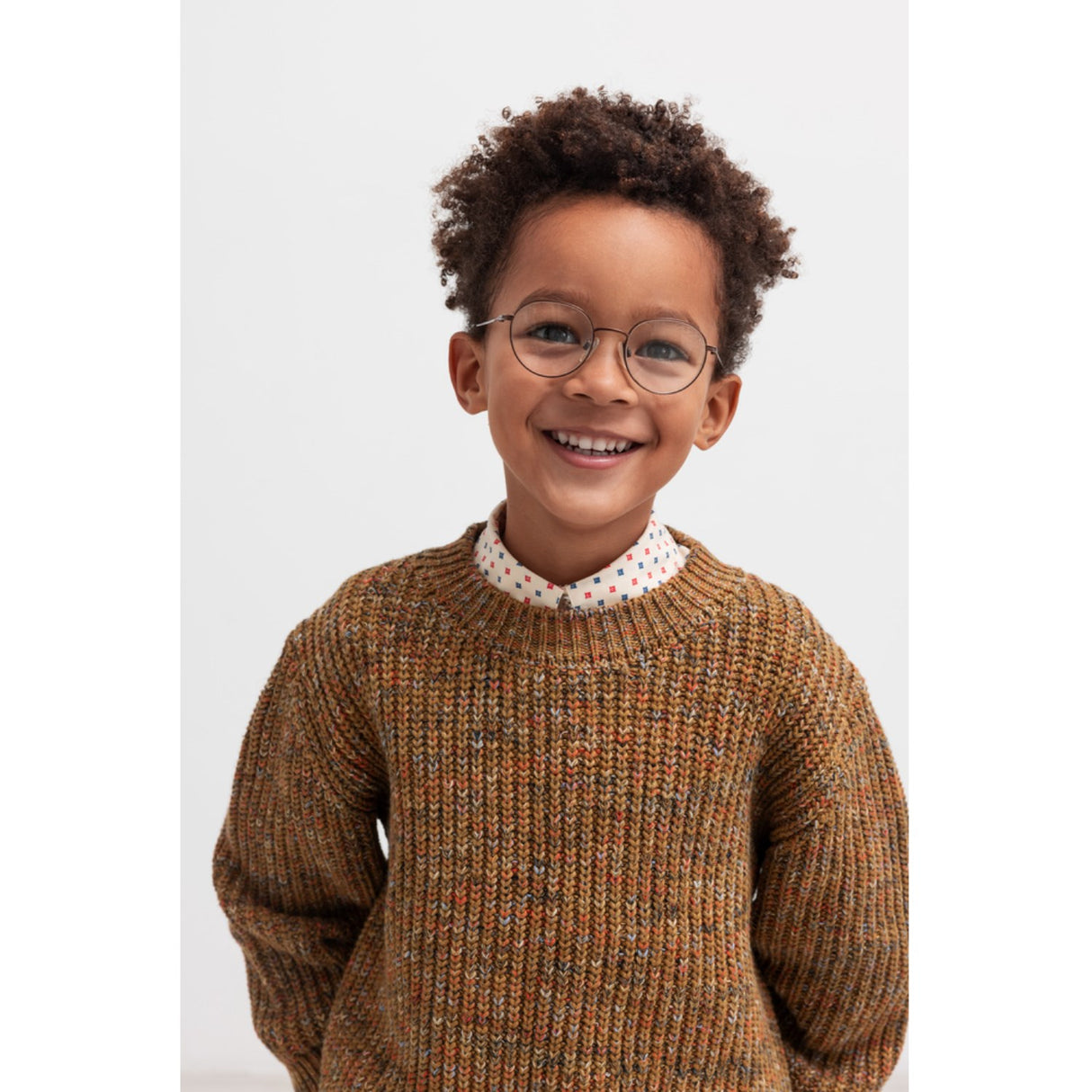 MarMar Cotton Knit Spacedye Dark Bronze Space Teno Stickad