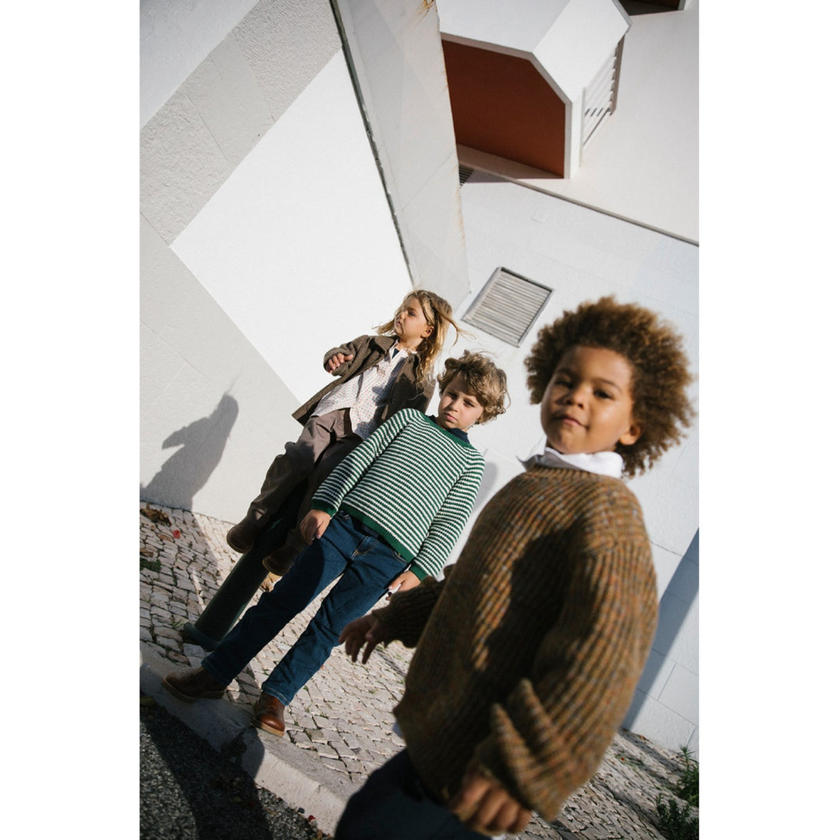 MarMar Cotton Knit Spacedye Dark Bronze Space Teno Stickad