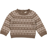 MarMar Heavy Knit Pattern Terre Stripe Talmi B Stickad Blus