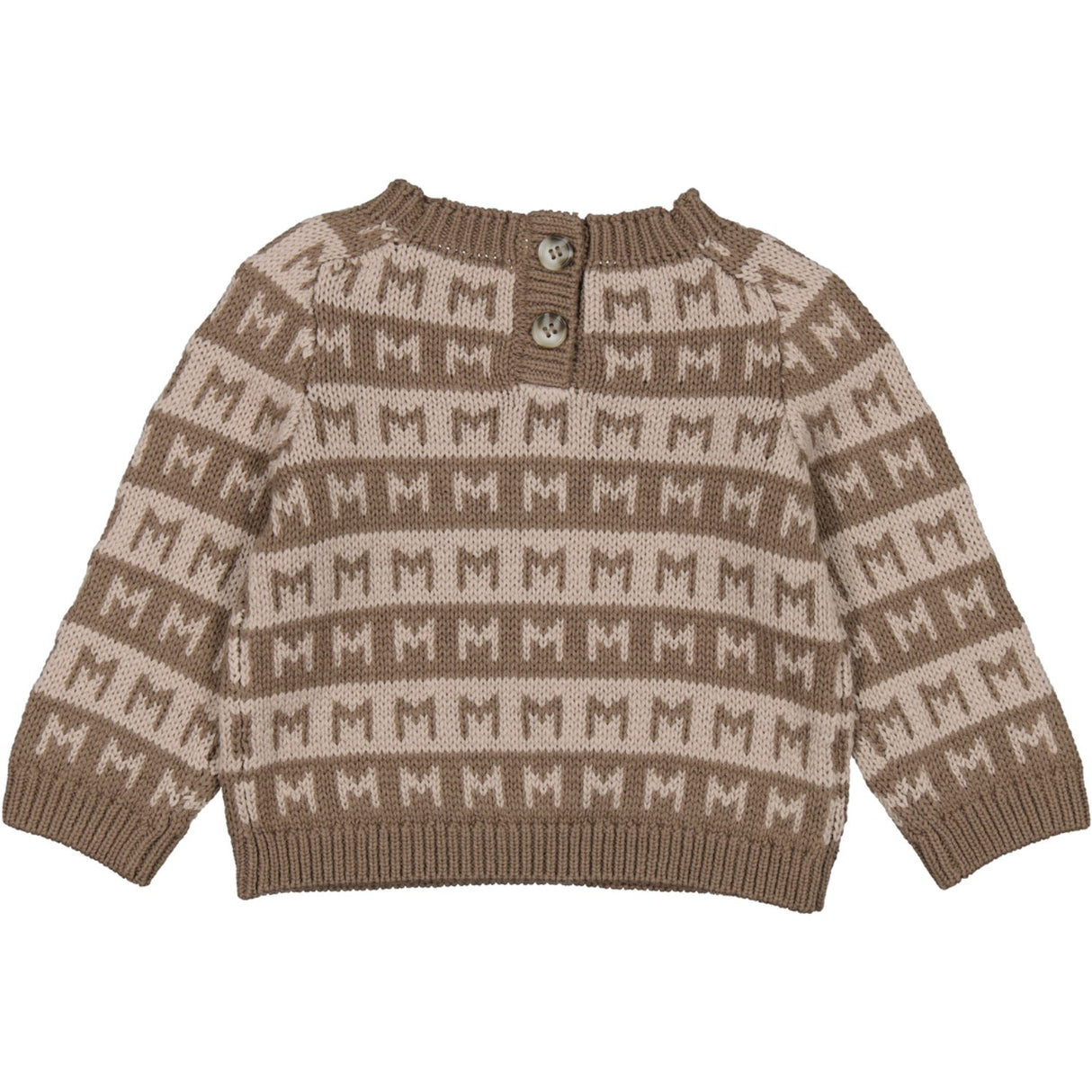 MarMar Heavy Knit Pattern Terre Stripe Talmi B Stickad Blus