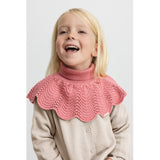 MarMar Light Cotton Wool Lace Raspberry Alani Stickad Neck Warmer
