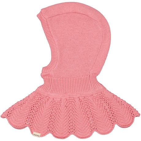 MarMar Light Cotton Wool Lace Raspberry Adalyn Stickad Mössa