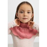 MarMar Light Cotton Wool Lace Raspberry Alani Stickad Neck Warmer