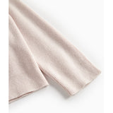 MarMar Light Cotton Wool Rib Vanilla Tilda Stickad Cardigan