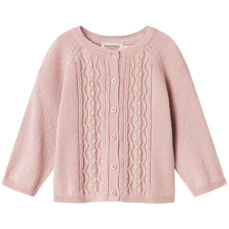 MarMar Modal Mix Cable Faded Rose Totti Stickad Cardigan