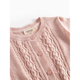 MarMar Modal Mix Cable Faded Rose Tilda Stickad Cardigan