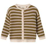 MarMar Modal Mix Stripe Cashew Mel. Stripe Tob Stickad Cardigan