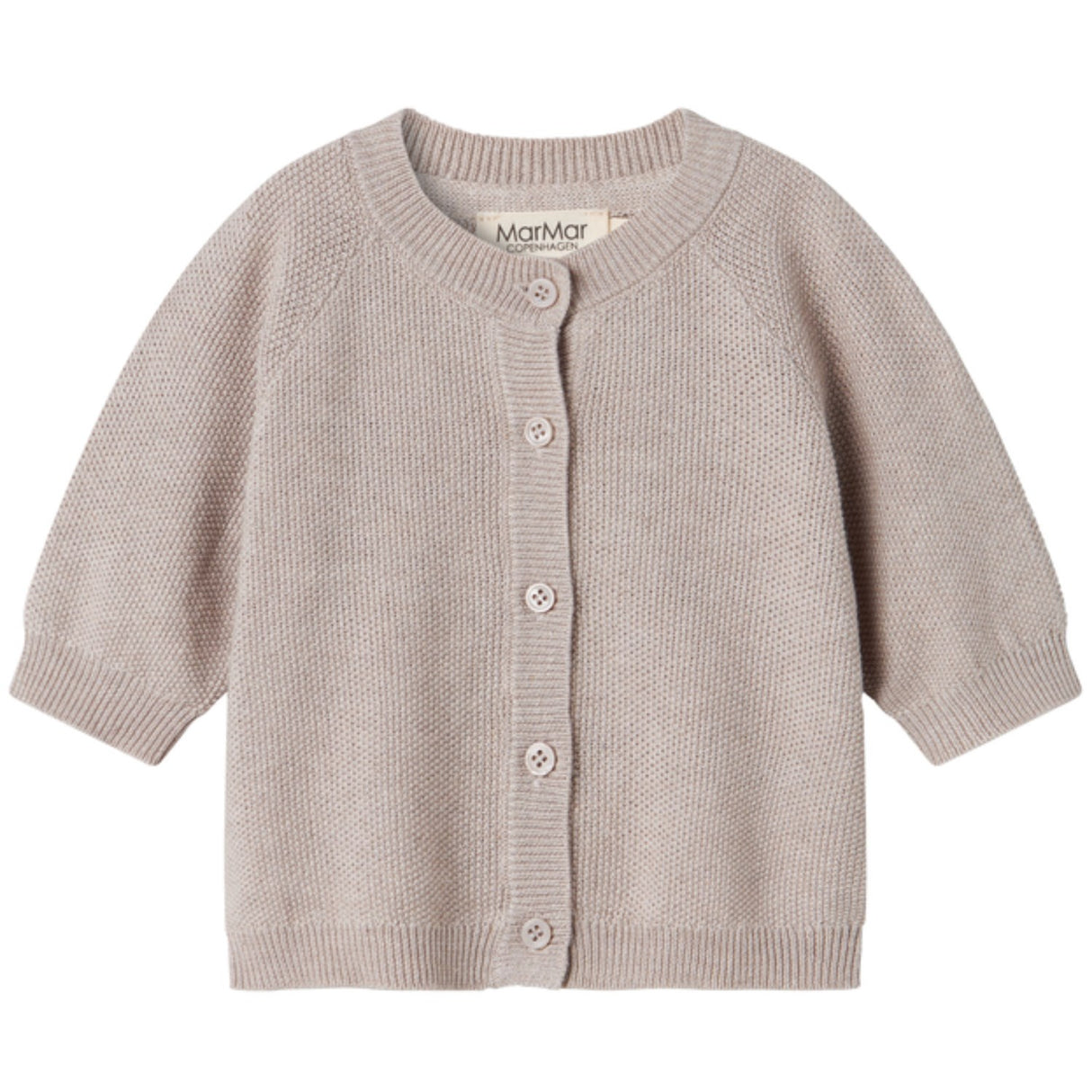 MarMar Modal Mix Pearl Cashew Melange Taki Stickad Cardigan