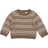 MarMar Heavy Knit Pattern Terre Stripe Talmi B Stickad Blus